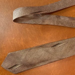 Vintage 1950’s silk silver skinny tie